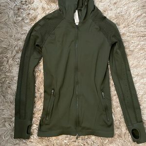 Fabletics workout zip up with hood